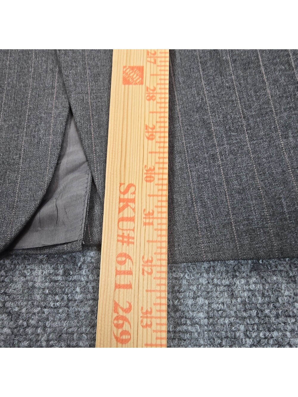Lauren Ralph Lauren Gray Pinstripe Sport Coat Men's Estimated 40 - Picture 7 of 10
